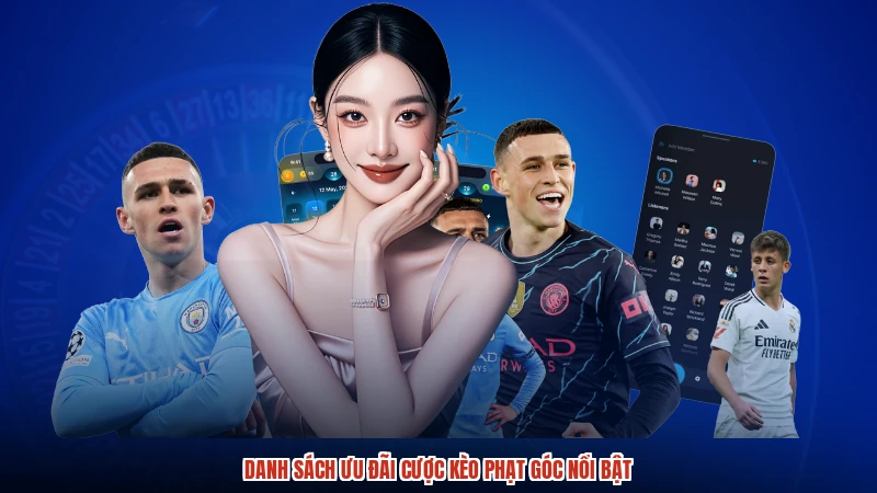 Danh sách ưu đãi cược kèo phạt góc nổi bật